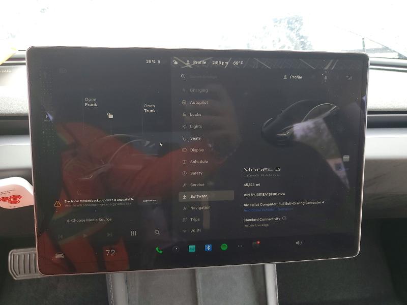 2025 Tesla Model 3 მანქანა იყიდება აუქციონზე, vin: 5YJ3E1EA1SF907124, აუქციონის ნომერი: 79122915