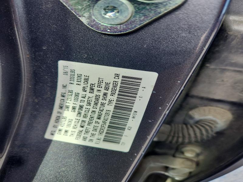 79425685 :رقم المزاد ، 1HGCR2F54FA270919 vin ، 2015 Honda Accord مزاد بيع