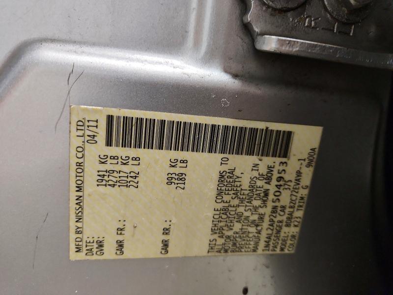 Aukcja sprzedaży 2011 Nissan Altima, vin: 1N4AL2AP2BN504953, numer aukcji: 79913245