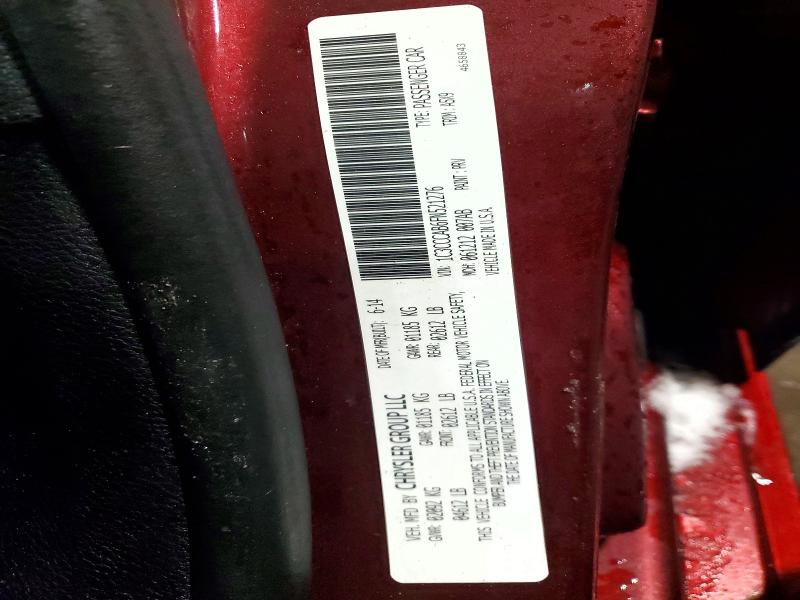2015 Chrysler 200 მანქანა იყიდება აუქციონზე, vin: 1C3CCCAB6FN521276, აუქციონის ნომერი: 46537676