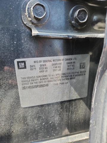 47782716 :رقم المزاد ، 2G1165S35F9280349 vin ، 2015 Chevrolet Impala مزاد بيع