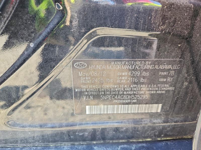 Продажа на аукционе авто 2013 Hyundai Sonata, vin: 5NPEC4AC8DH525295, номер лота: 46875306