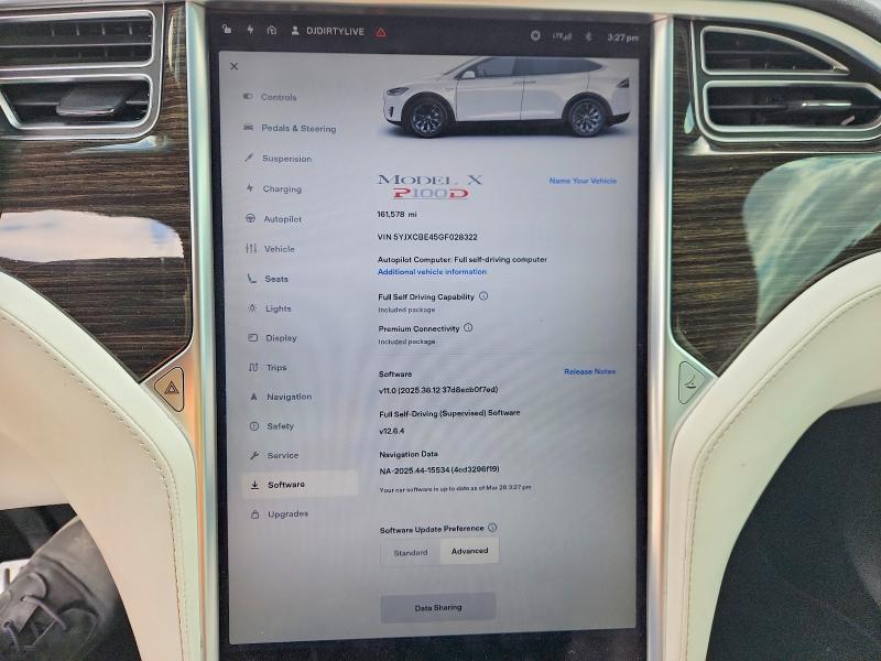 Продаж на аукціоні авто 2016 Tesla Model X, vin: 5YJXCBE45GF028322, номер лоту: 47823996