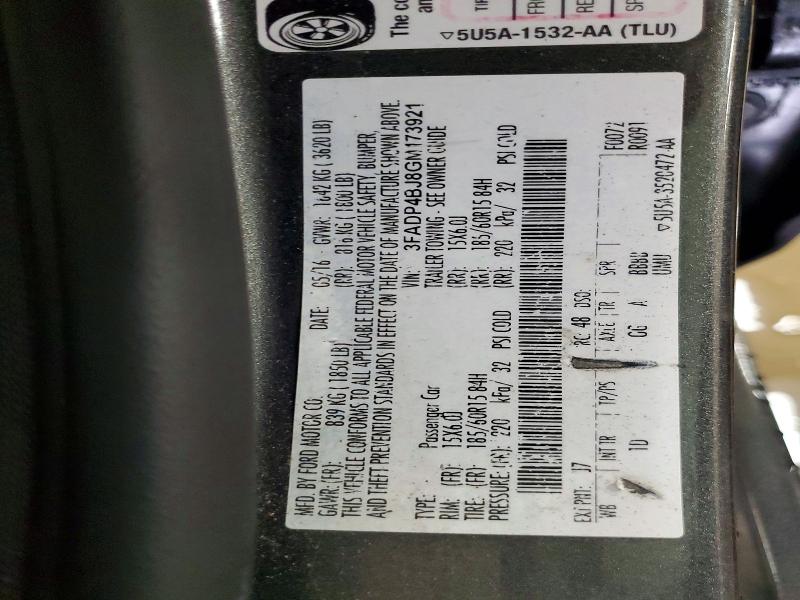 Продажа на аукционе авто 2016 Ford Fiesta, vin: 3FADP4BJ8GM173921, номер лота: 47314736