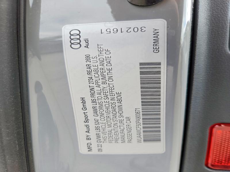 Продаж на аукціоні авто 2023 Audi Rs5, vin: WUAAWCF50PA900671, номер лоту: 47455516