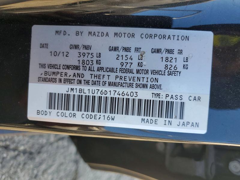 46702316 :رقم المزاد ، JM1BL1U76D1746403 vin ، 2013 Mazda 3 مزاد بيع