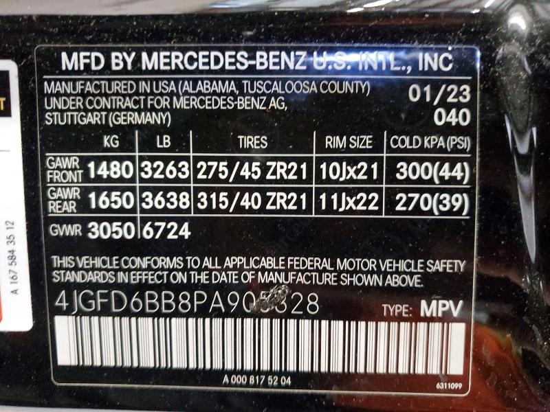 Продаж на аукціоні авто 2023 Mercedes-benz Gle Coupe, vin: 4JGFD6BB8PA905828, номер лоту: 46521516
