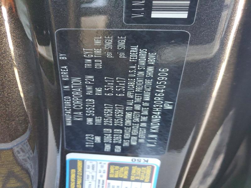 Продажа на аукционе авто 2024 Kia Carnival, vin: KNDNB4H30R6405906, номер лота: 45587406