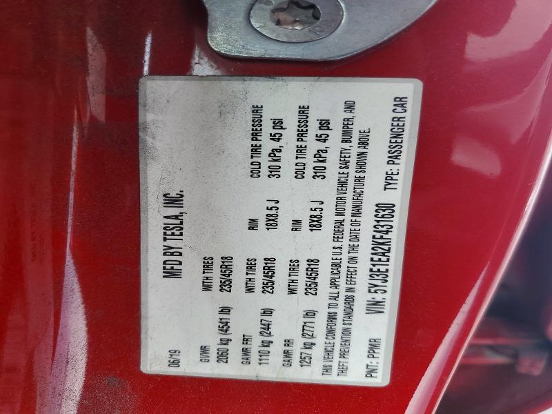 Продажа на аукционе авто 2019 Tesla Model 3, vin: 5YJ3E1EA2KF431630, номер лота: 46067056
