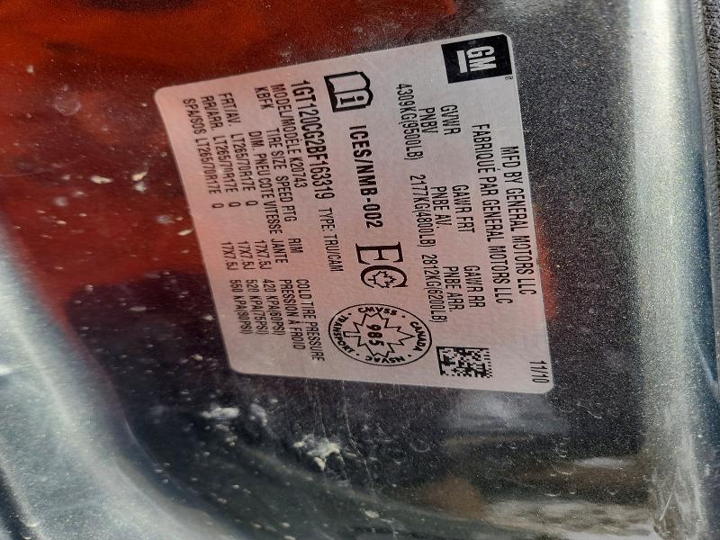 Aukcja sprzedaży 2011 Gmc Sierra, vin: 1GT120CG2BF163319, numer aukcji: 46683926