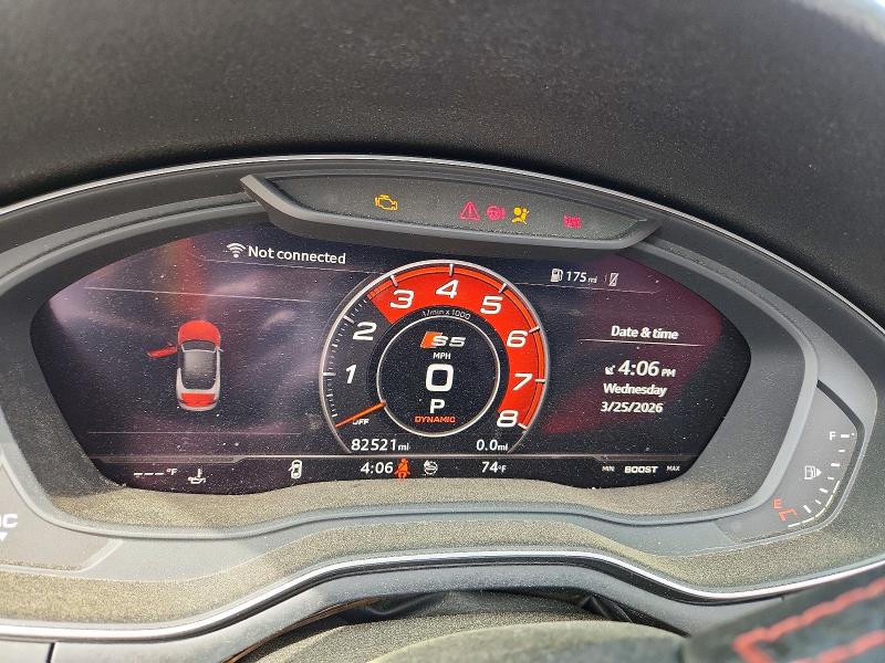 2019 Audi S5 მანქანა იყიდება აუქციონზე, vin: WAU24GF5XKN002513, აუქციონის ნომერი: 47453486