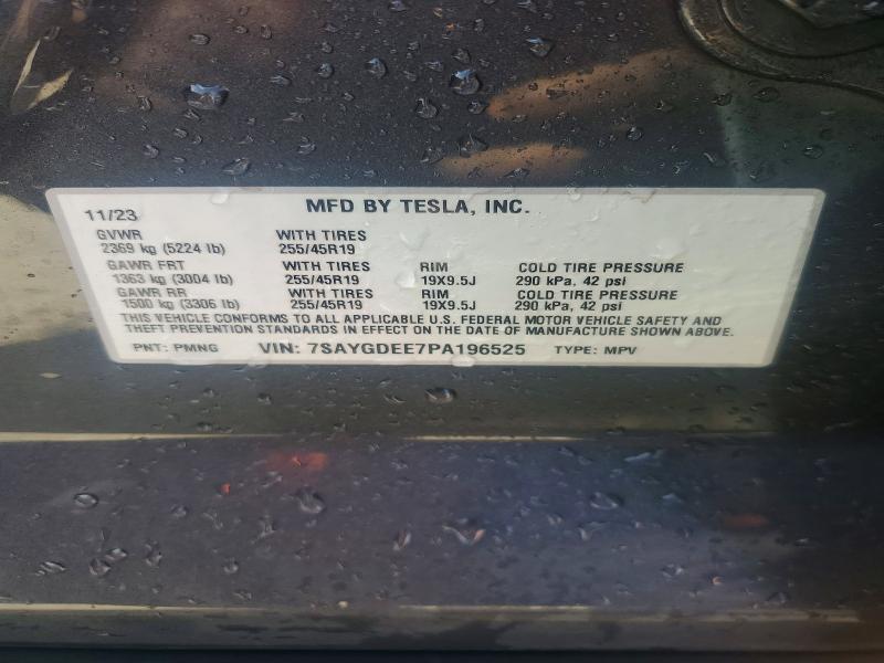 Продажа на аукционе авто 2023 Tesla Model Y, vin: 7SAYGDEE7PA196525, номер лота: 79248255