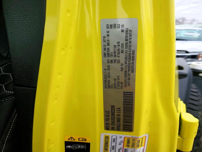 2022 Jeep Wrangler Unlimited მანქანა იყიდება აუქციონზე, vin: 1C4HJXDGXNW253394, აუქციონის ნომერი: 46636726