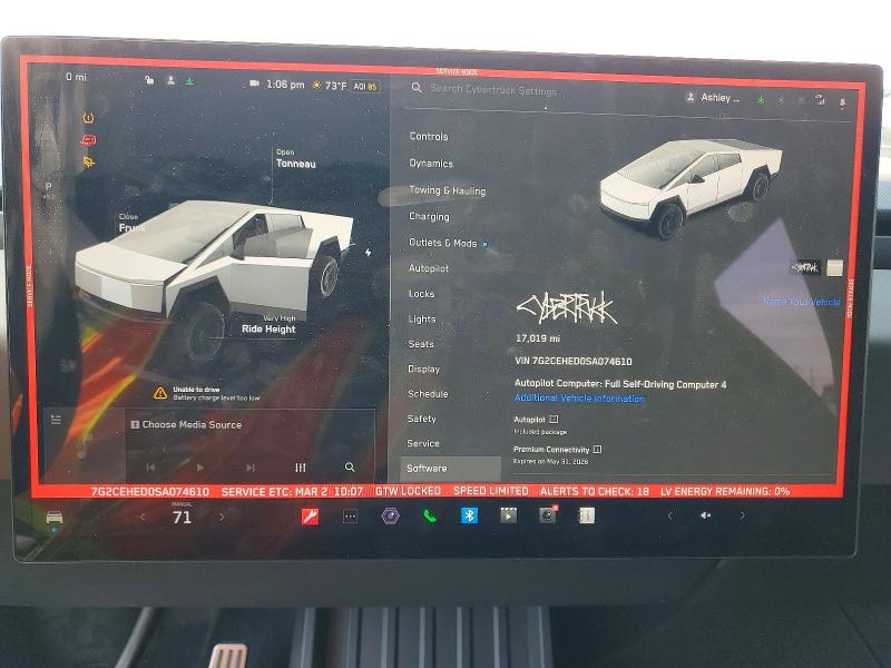 Aukcja sprzedaży 2025 Tesla Cybertruck, vin: 7G2CEHED0SA074610, numer aukcji: 79769355