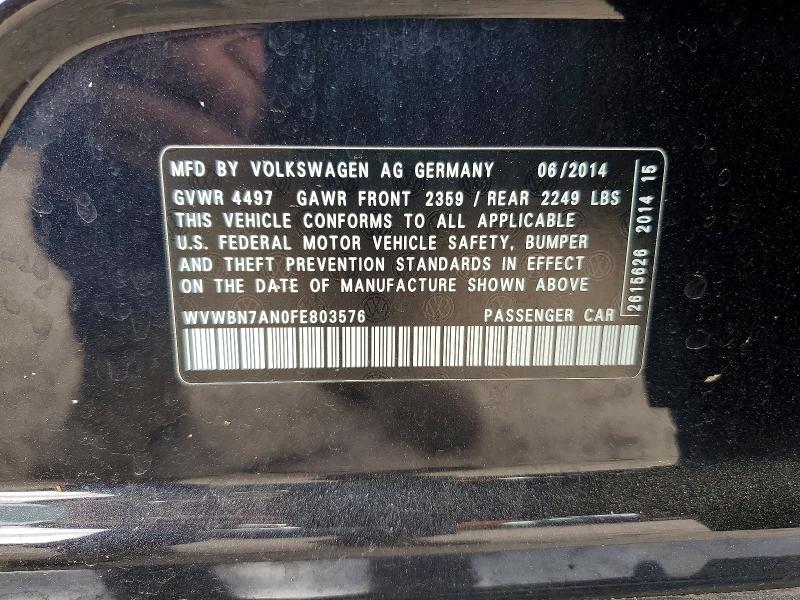 Продаж на аукціоні авто 2015 Volkswagen Cc, vin: WVWBN7AN0FE803576, номер лоту: 47435906