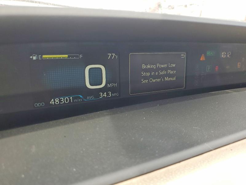 2019 Toyota Prius მანქანა იყიდება აუქციონზე, vin: JTDKARFU6K3079406, აუქციონის ნომერი: 48116366