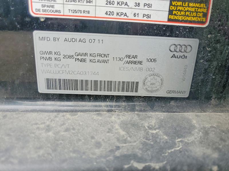 Продажа на аукционе авто 2012 Audi A3, vin: WAUJJCFM2CA031744, номер лота: 47370996
