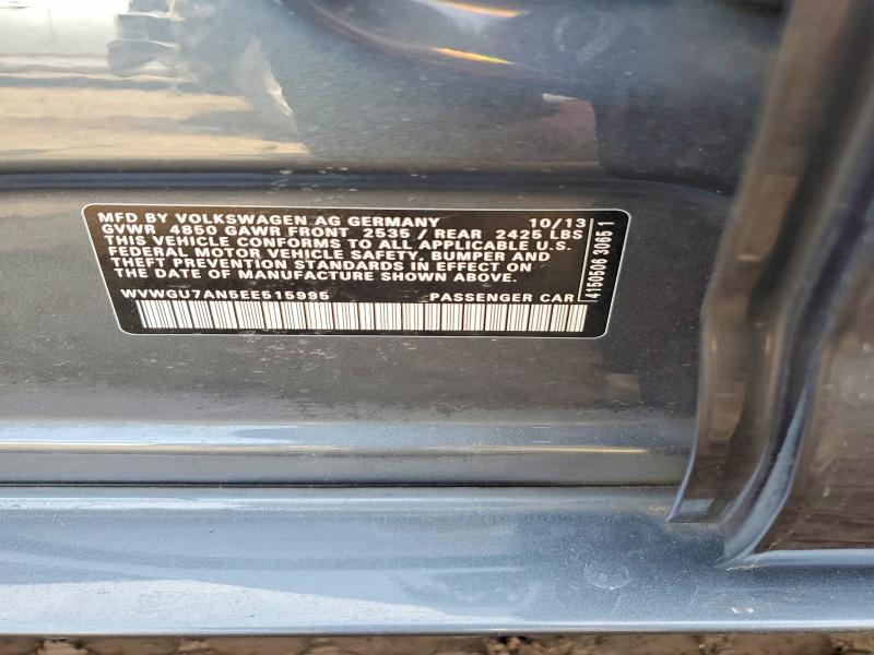 46484596 :رقم المزاد ، WVWGU7AN5EE515995 vin ، 2014 Volkswagen Cc مزاد بيع