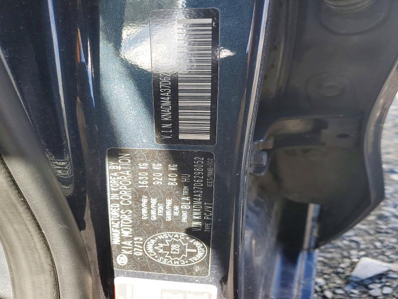 41963946 :رقم المزاد ، KNADM4A37D6298052 vin ، 2013 Kia Rio مزاد بيع