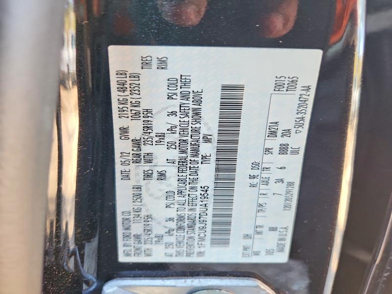 46456766 :رقم المزاد ، 1FMCU9J97DUA19545 vin ، 2013 Ford Escape مزاد بيع