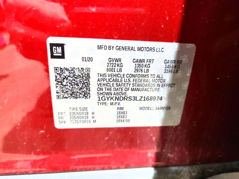 Продаж на аукціоні авто 2020 Cadillac Xt5, vin: 1GYKNDRS3LZ168974, номер лоту: 46415646
