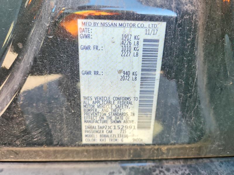Продаж на аукціоні авто 2018 Nissan Altima, vin: 1N4AL3AP2JC152991, номер лоту: 79951525