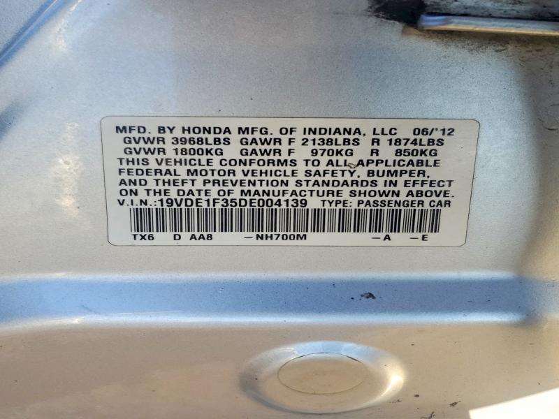 41919366 :رقم المزاد ، 19VDE1F35DE004139 vin ، 2013 Acura Ilx مزاد بيع
