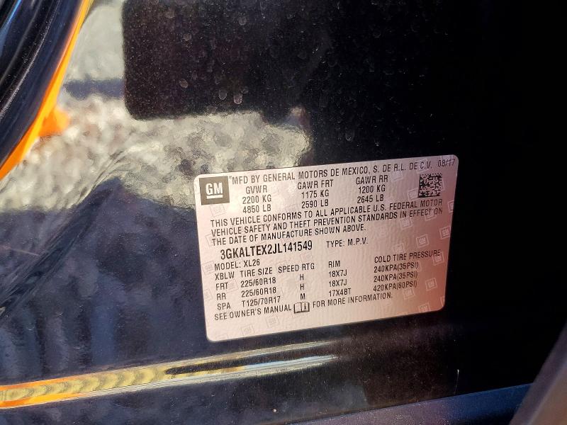 2018 Gmc Terrain მანქანა იყიდება აუქციონზე, vin: 3GKALTEX2JL141549, აუქციონის ნომერი: 46644076