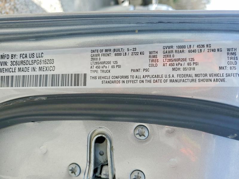 Продажа на аукционе авто 2023 Ram 2500, vin: 3C6UR5DL5PG616203, номер лота: 47560346