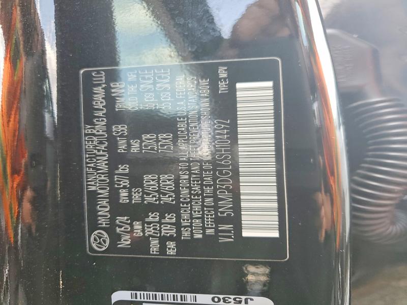 Aukcja sprzedaży 2025 Hyundai Santa Fe, vin: 5NMP3DGL6SH104492, numer aukcji: 79192945