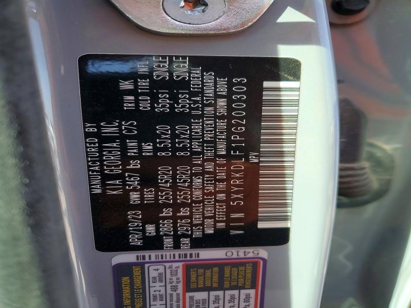 Aukcja sprzedaży 2023 Kia Sorento, vin: 5XYRKDLF1PG200303, numer aukcji: 46243926