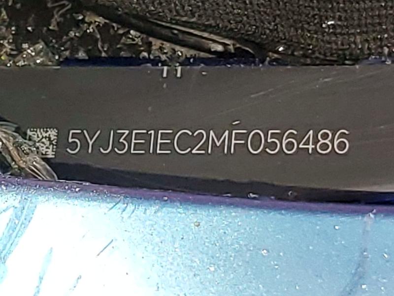 Aukcja sprzedaży 2021 Tesla Model 3, vin: 5YJ3E1EC2MF056486, numer aukcji: 48096306
