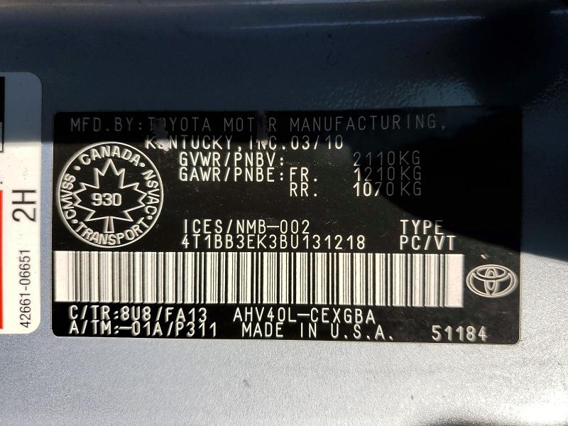 Продаж на аукціоні авто 2011 Toyota Camry Hybrid, vin: 4T1BB3EK3BU131218, номер лоту: 79444735