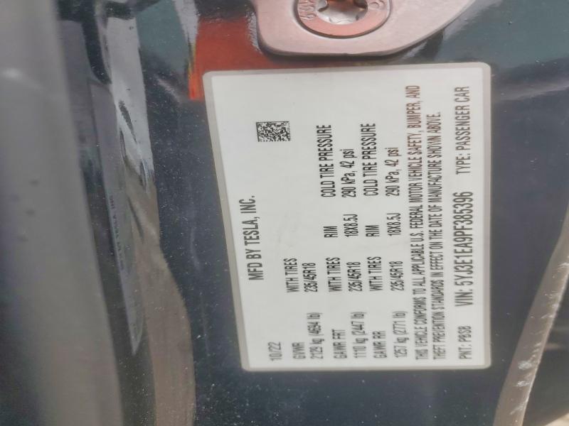 Aukcja sprzedaży 2023 Tesla Model 3, vin: 5YJ3E1EA9PF385396, numer aukcji: 46583836