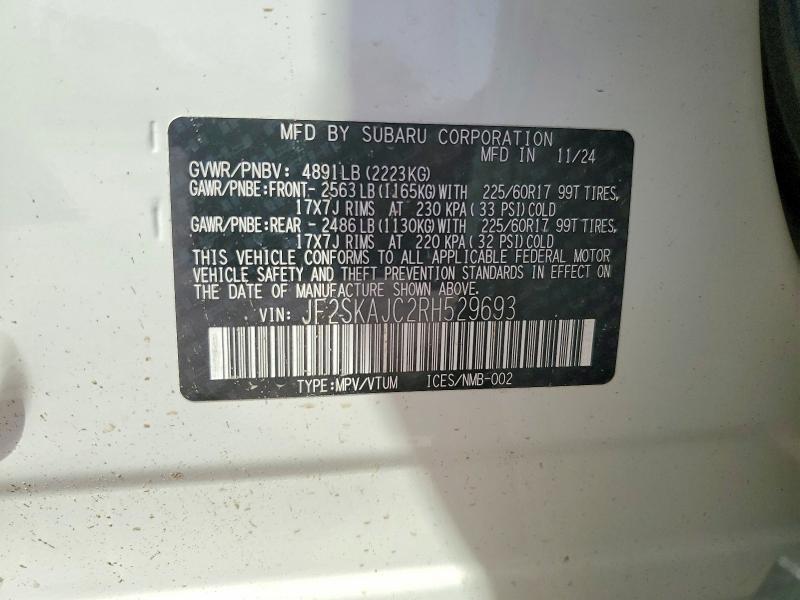 Продажа на аукционе авто 2024 Subaru Forester, vin: JF2SKAJC2RH529693, номер лота: 47766416