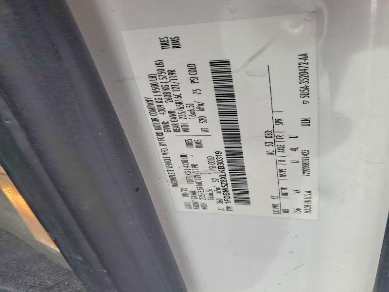 Продаж на аукціоні авто 2020 Ford Transit, vin: 1FDBW5Z8XLKB30319, номер лоту: 79976385