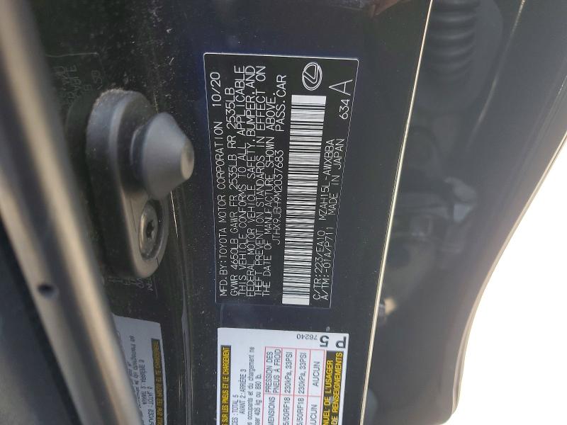 Aukcja sprzedaży 2021 Lexus Ux 250h, vin: JTHX9JBH9M2037683, numer aukcji: 47292436