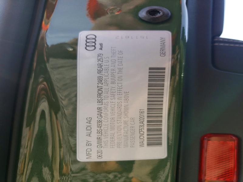 47898936 :رقم المزاد ، WAUCNCF53LA020161 vin ، 2020 Audi A5 مزاد بيع