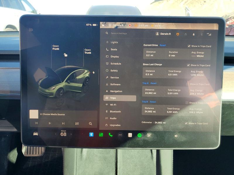 Aukcja sprzedaży 2023 Tesla Model 3, vin: 5YJ3E1EAXPF656093, numer aukcji: 41606416