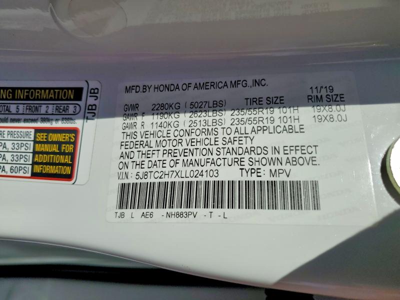 Продаж на аукціоні авто 2020 Acura Rdx, vin: 5J8TC2H7XLL024103, номер лоту: 79319365