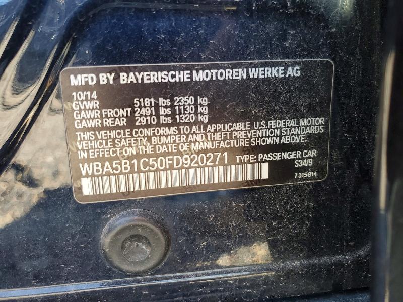 Aukcja sprzedaży 2015 Bmw 535, vin: WBA5B1C50FD920271, numer aukcji: 46689526