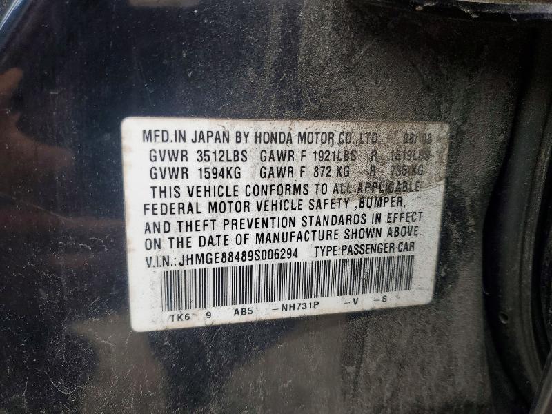 Продажа на аукционе авто 2009 Honda Fit, vin: JHMGE88489S006294, номер лота: 79828205