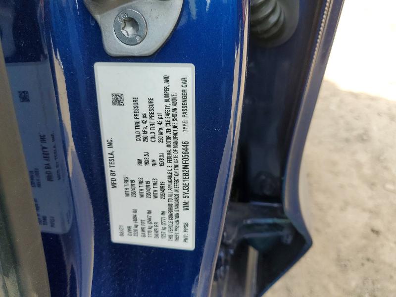 Aukcja sprzedaży 2021 Tesla Model 3, vin: 5YJ3E1EB2MF056446, numer aukcji: 48255276