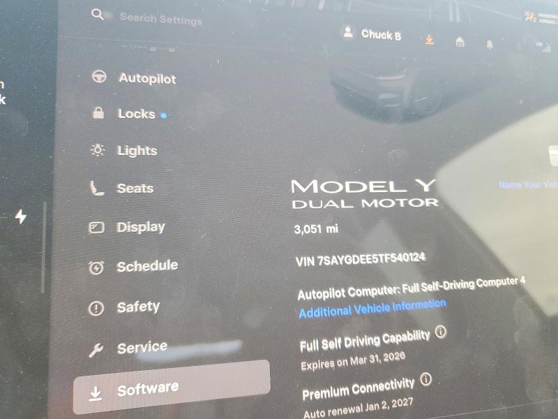 Aukcja sprzedaży 2026 Tesla Model  Y, vin: 7SAYGDEE5TF540124, numer aukcji: 47102756