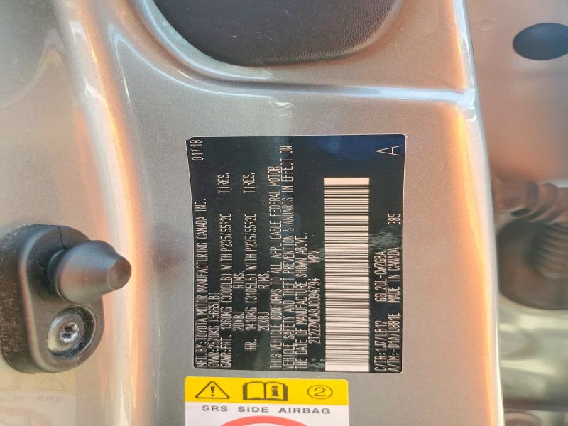 46479606 :رقم المزاد ، 2T2ZZMCA9JC094794 vin ، 2018 Lexus Rx 350 مزاد بيع