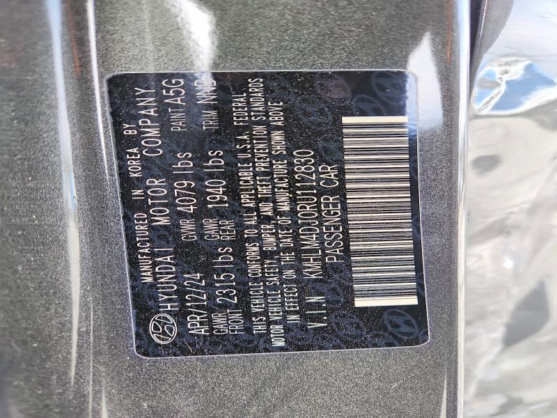 Продаж на аукціоні авто 2024 Hyundai Elantra Hybrid, vin: KMHLM4DJ0RU112830, номер лоту: 46916826