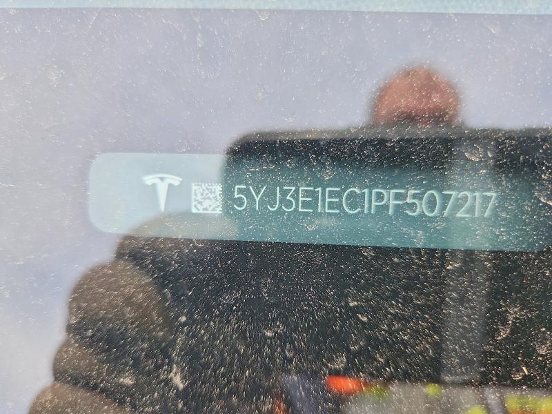 41758526 :رقم المزاد ، 5YJ3E1EC1PF507217 vin ، 2023 Tesla Model 3 مزاد بيع