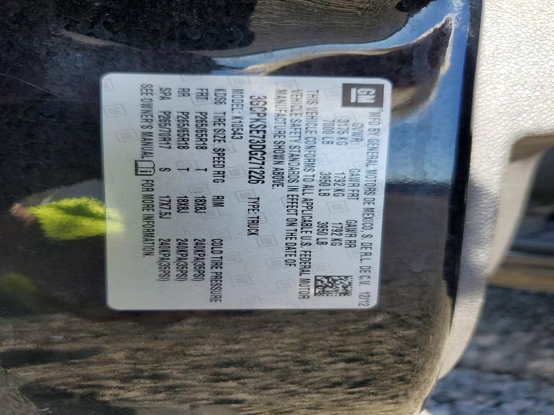 Aukcja sprzedaży 2013 Chevrolet Silverado, vin: 3GCPKSE73DG271226, numer aukcji: 45567216