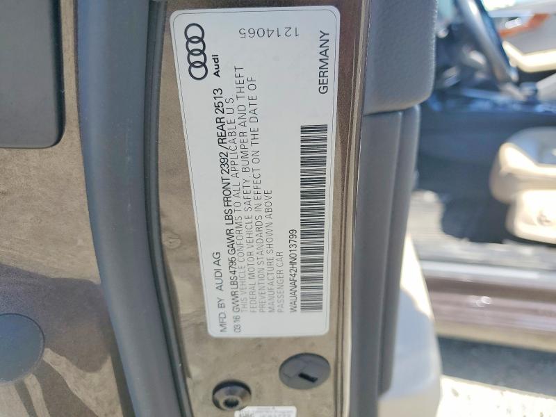 Продажа на аукционе авто 2017 Audi A4, vin: WAUANAF42HN013799, номер лота: 46263746