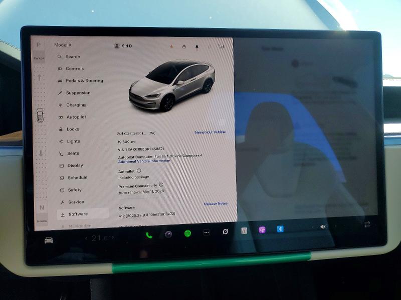 Aukcja sprzedaży 2024 Tesla Model X, vin: 7SAXCBE50RF458371, numer aukcji: 79997255